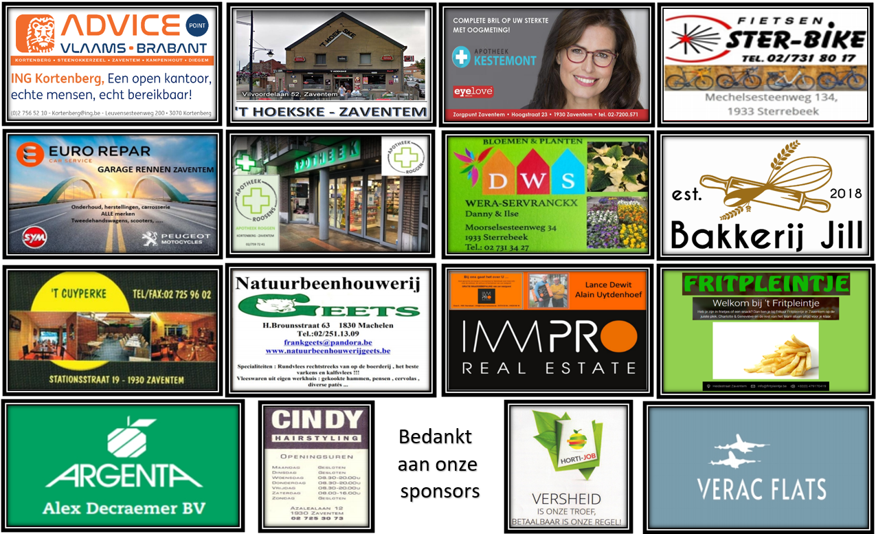 Sponsers Parkvrienden Zaventem 2025